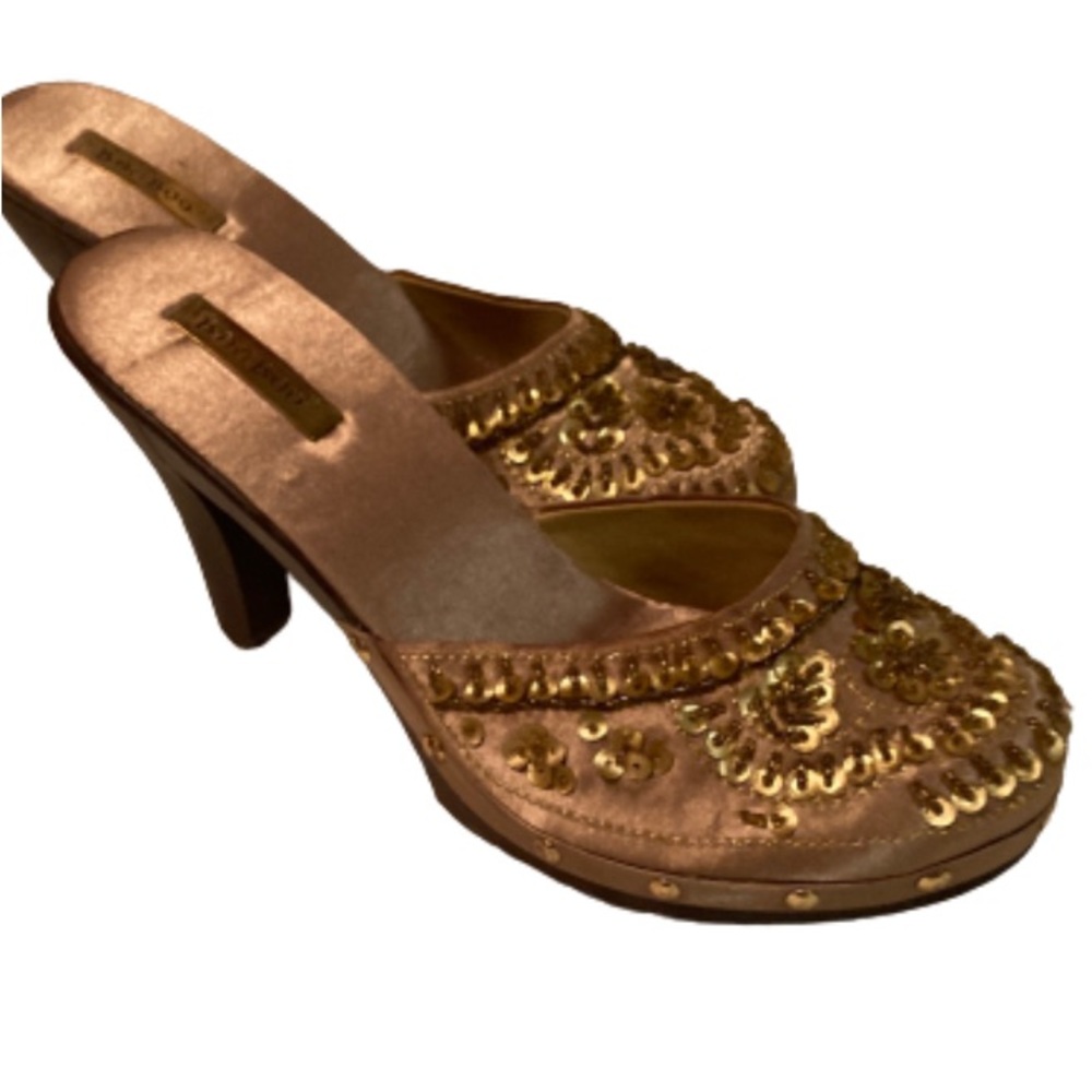 Satin Beaded and Sequined Heals